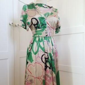 Brooklyn Industries Patterned Silk Dress